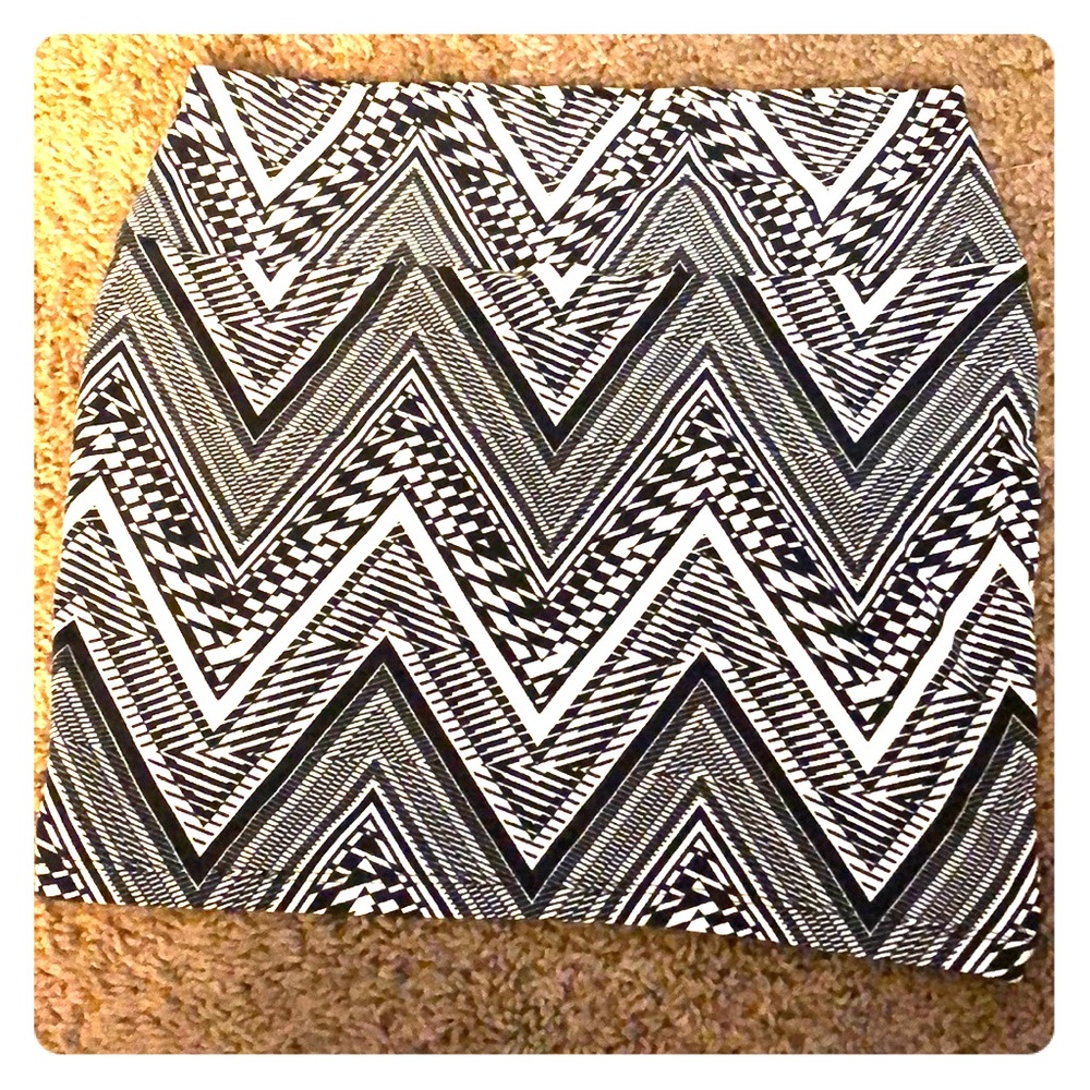 Black and White Skirt
